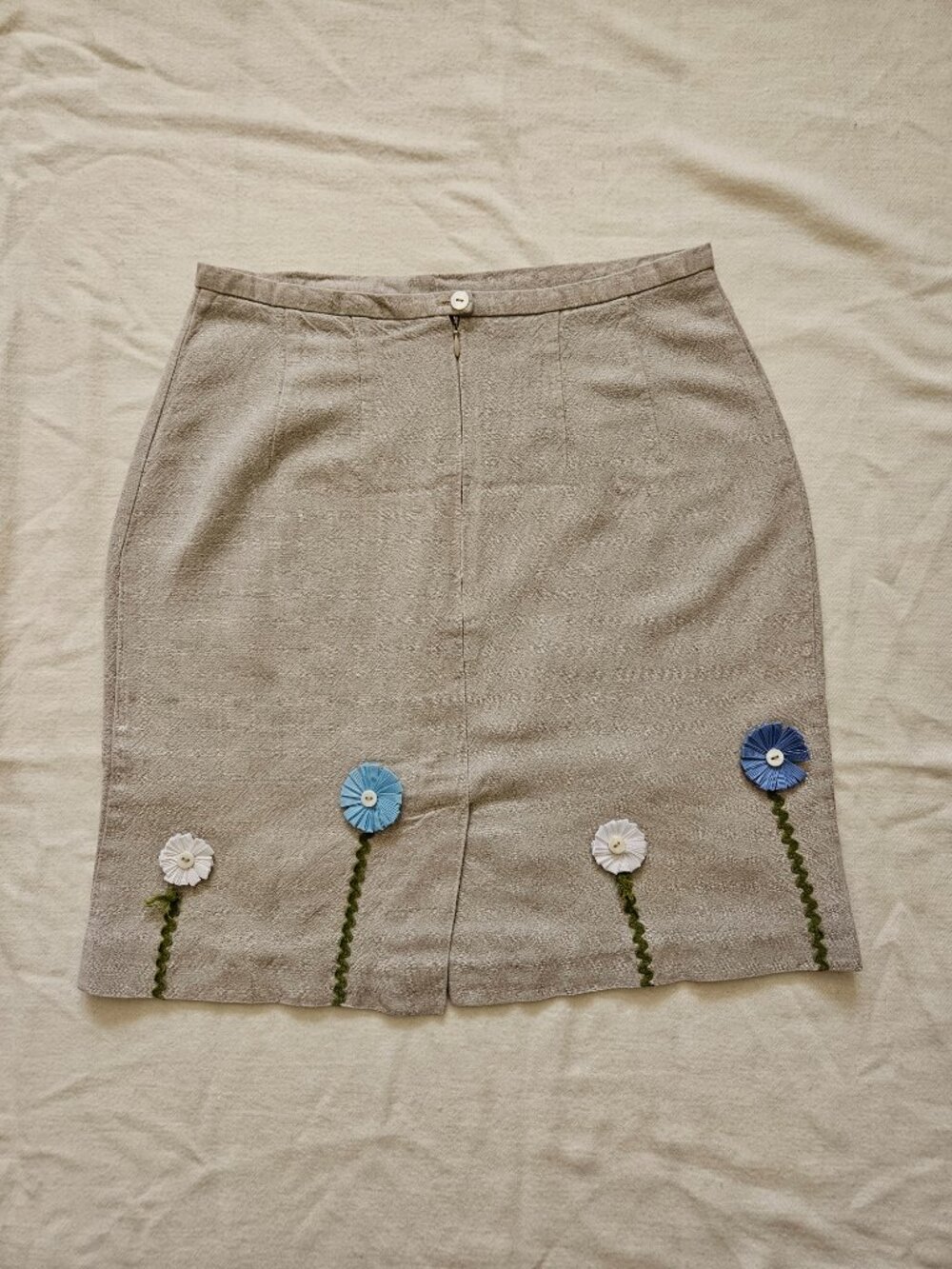 Vintage Floral Whimsy 90s Skirt - Picture 5 of 6